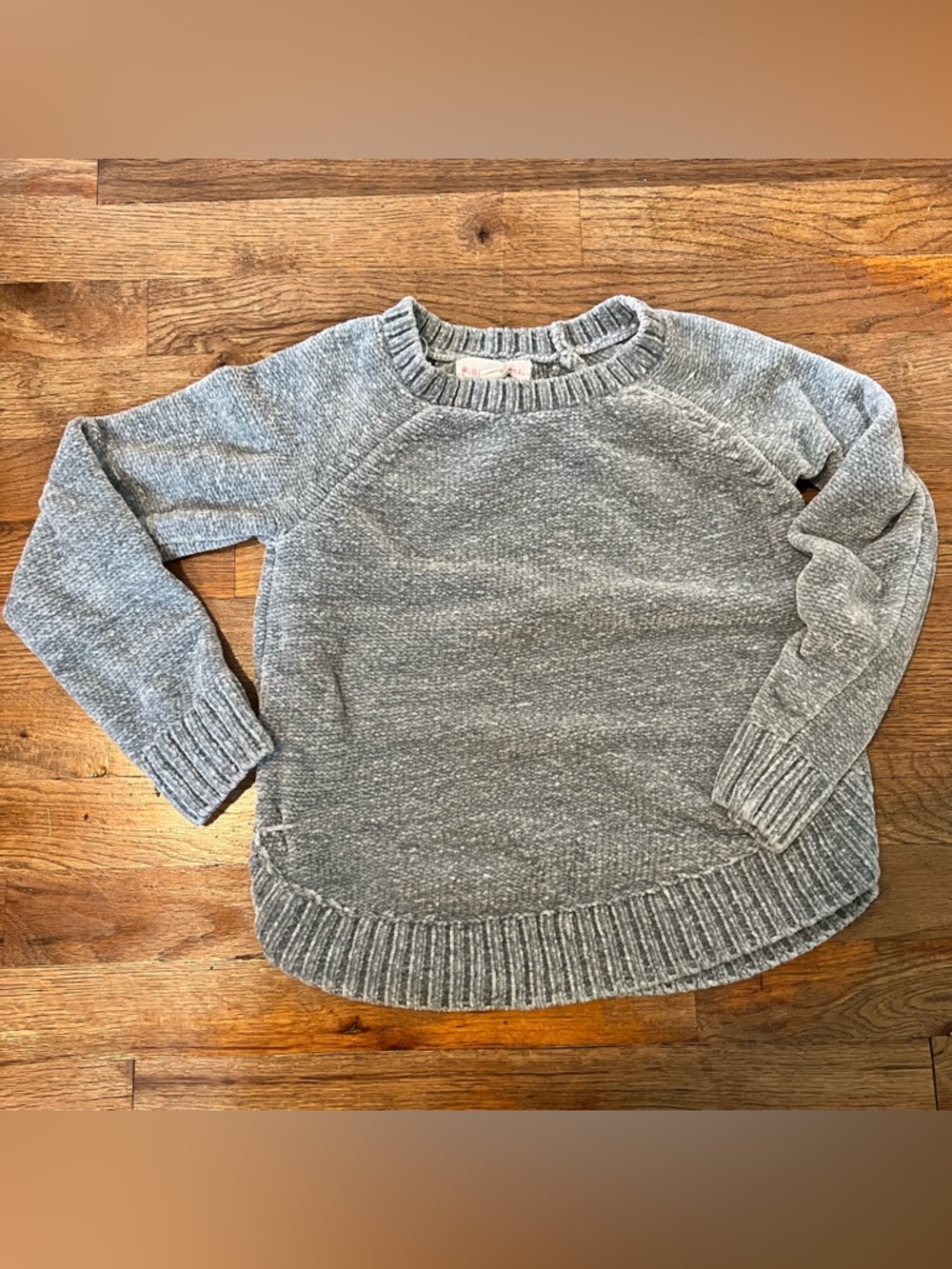 Pink Republic Blue Knit Crewneck Sweater Girls 7/8